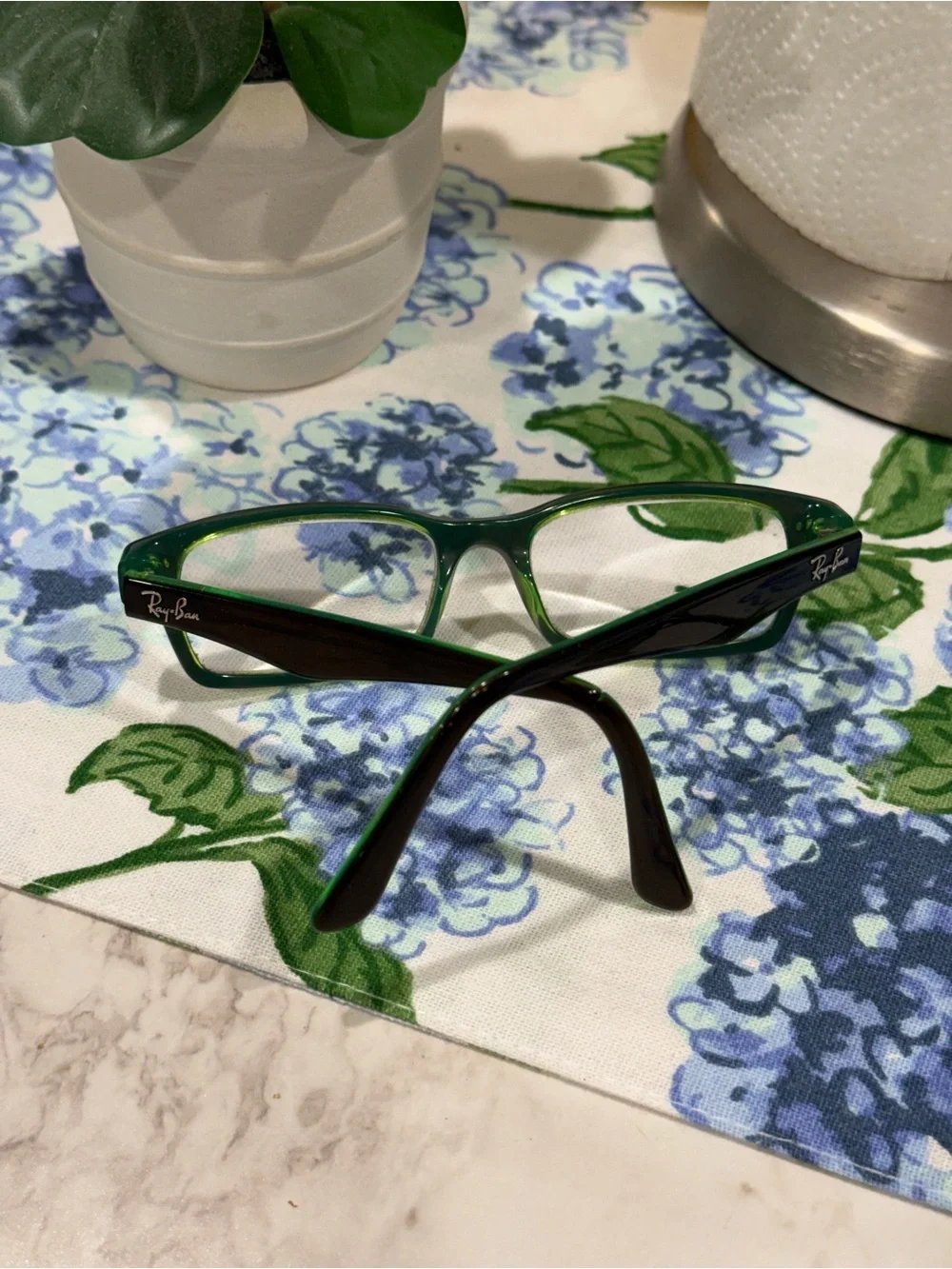 Ray-Ban RB3665 Eyeglass Frames Brown Green